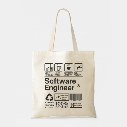 Software Engineer Tote Bag-moweekender