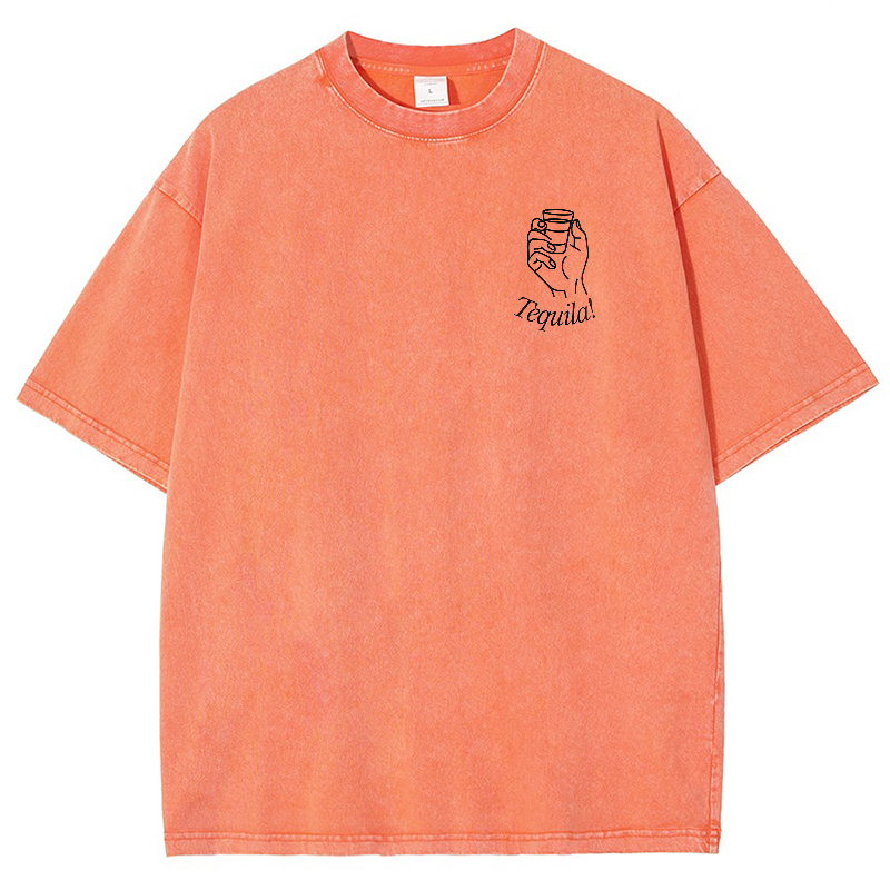 Bring the Tequila Vintage Snowflake Washed T-Shirt-moweekender