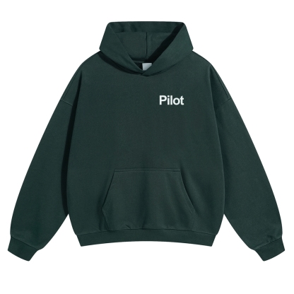 Pilot Solid Color Hoodie-moweekender