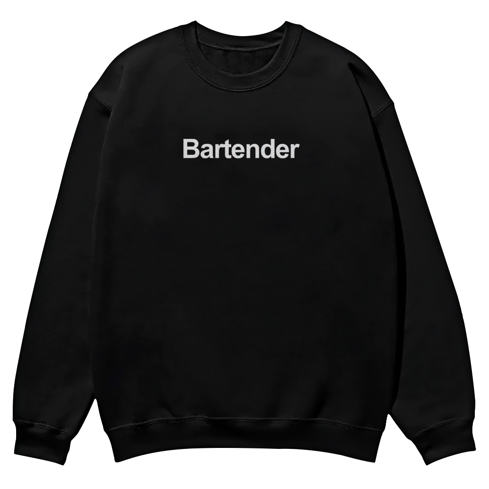 Bartender Printed Crew Neck Sweatshirt-moweekender