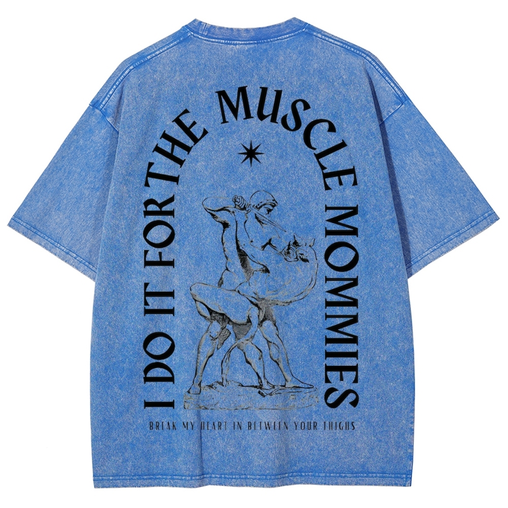 Do For Muscle Vintage Snowflake Washed T-Shirt-moweekender