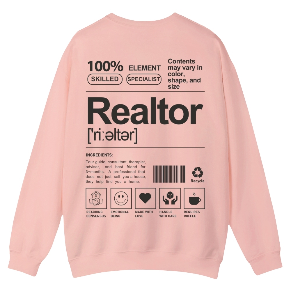 Realtor Casual Crewneck Sweatshirt-moweekender