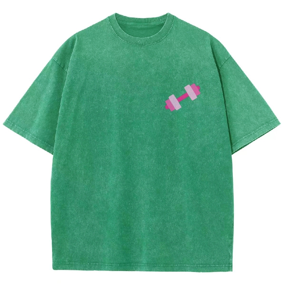 Lift Like a Girl Vintage Snowflake Washed T-Shirt-moweekender