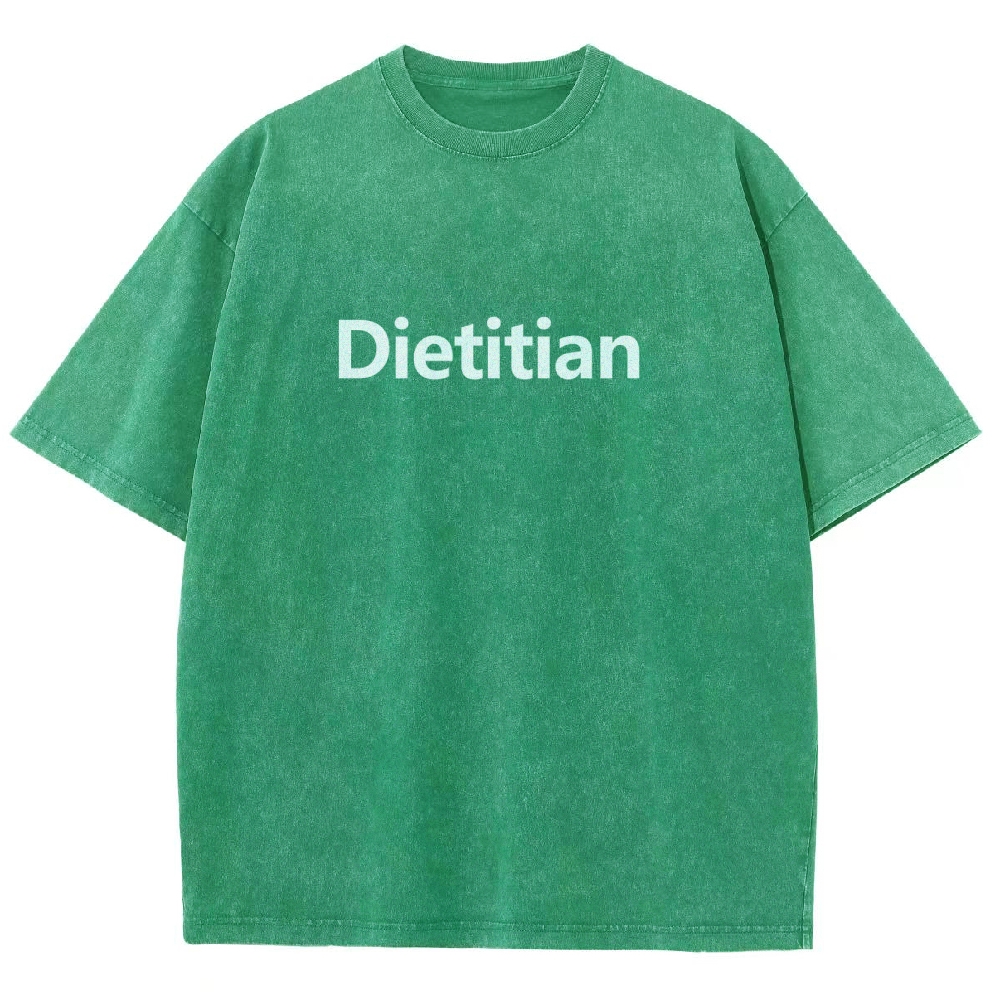Dietitian Unisex Fit Washed T-Shirt-moweekender
