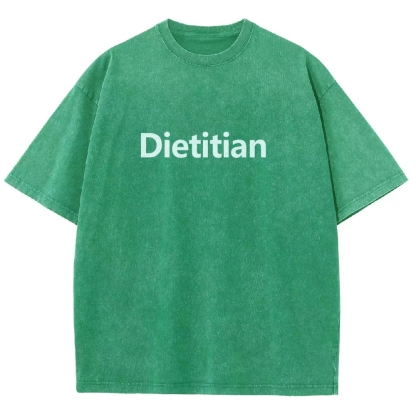 Dietitian Unisex Fit Washed T-Shirt-moweekender