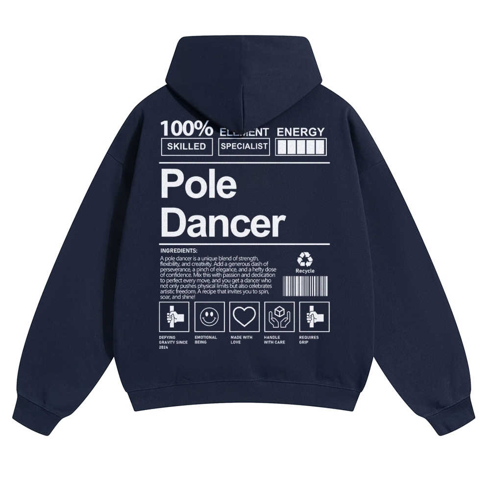 Pole Dancer Solid Color Hoodie