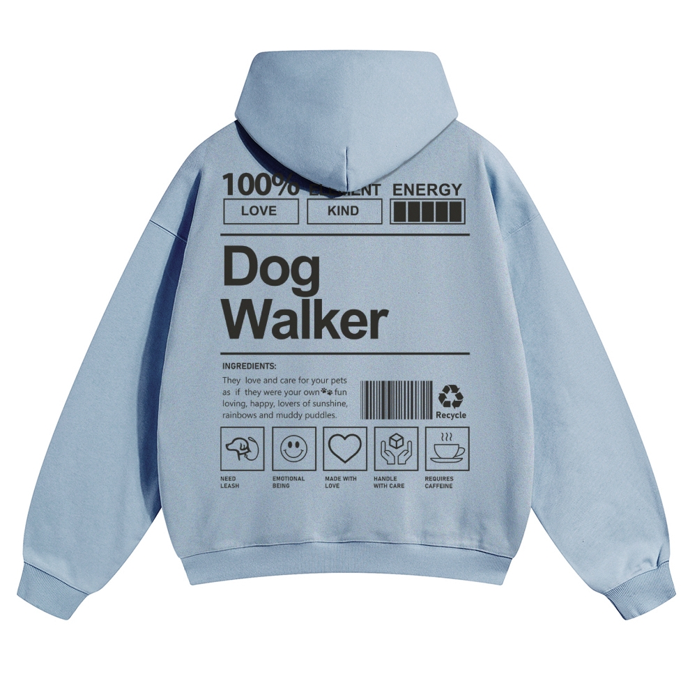 Dog Walker Unisex Casual Anime Print Hoodie-moweekender