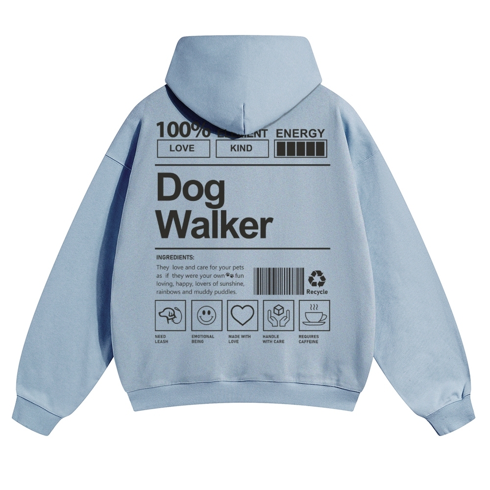Dog Walker Unisex Casual Anime Print Hoodie-moweekender