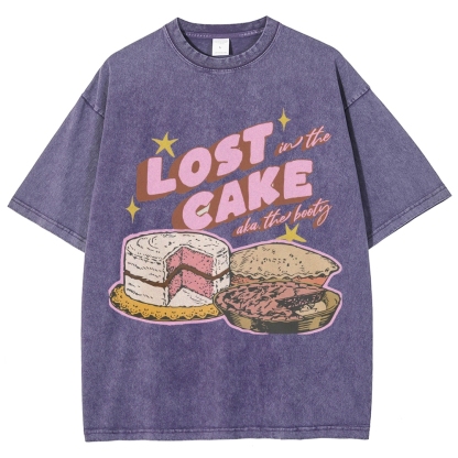 Lost in the Cake Vintage Snowflake Washed T-Shirt-moweekender