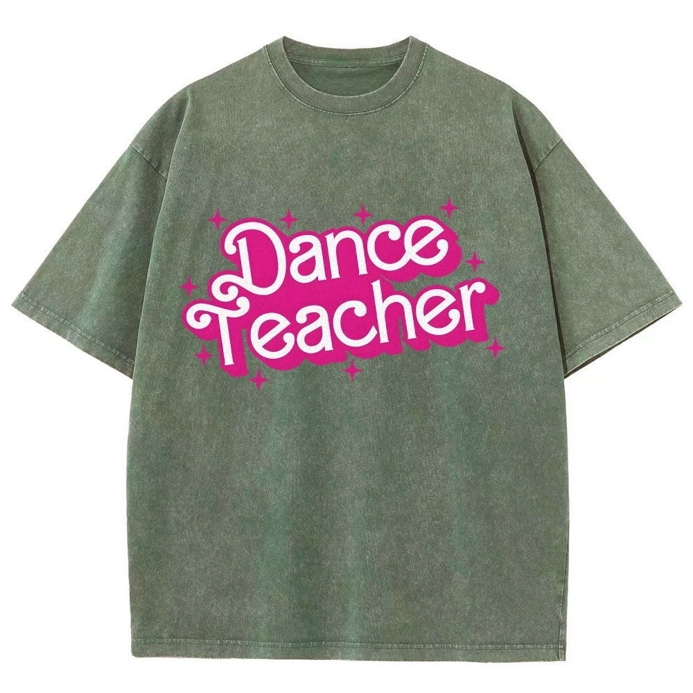 dance teacher Unisex Fit Washed T-Shirt-moweekender