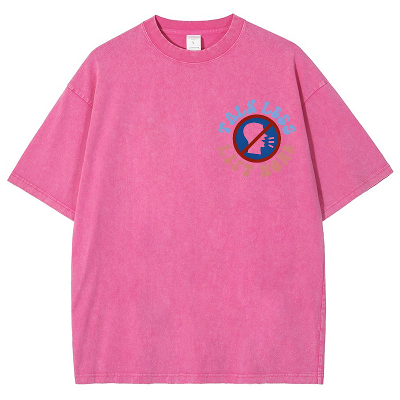 Talk Less Lift More Vintage Snowflake Washed T-Shirt-moweekender