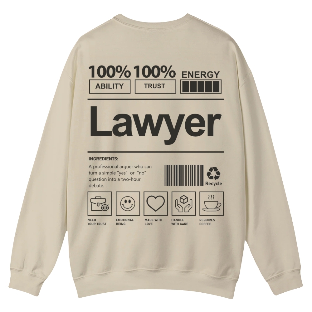 Lawyer Casual Crewneck Sweatshirt