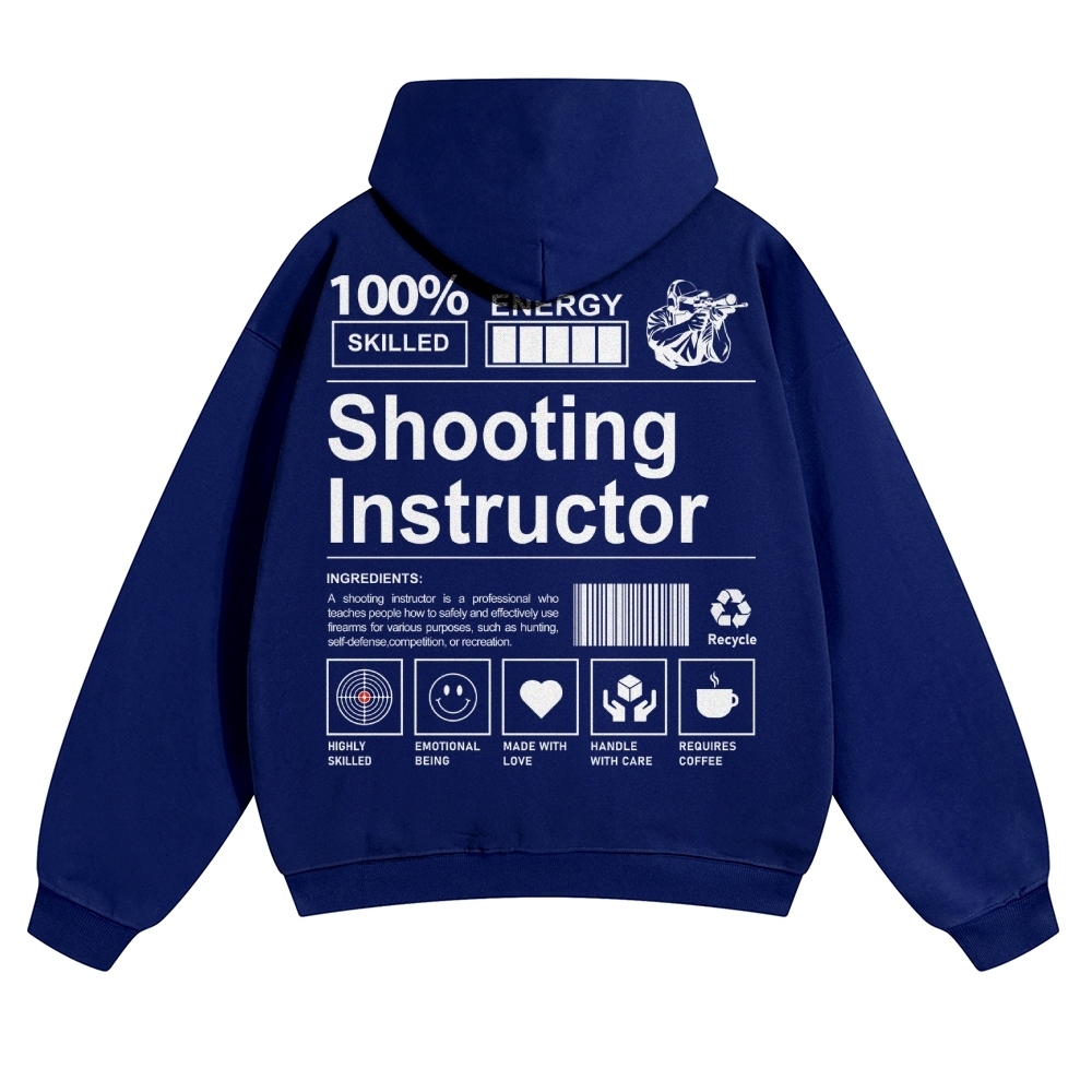 Shooting Instructor Unisex Casual Anime Print Hoodie-moweekender