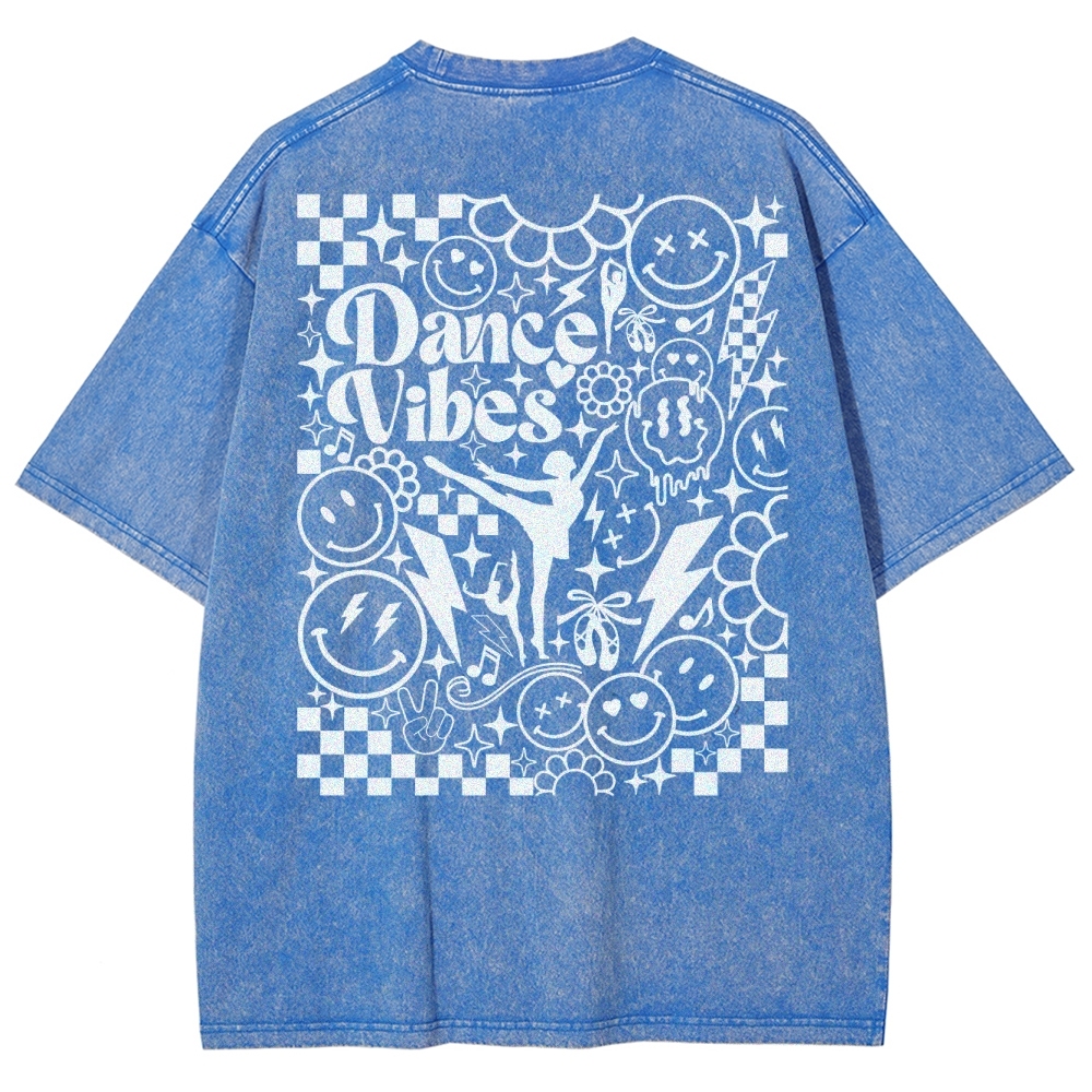 dance vibes Unisex Fit Washed T-Shirt-moweekender