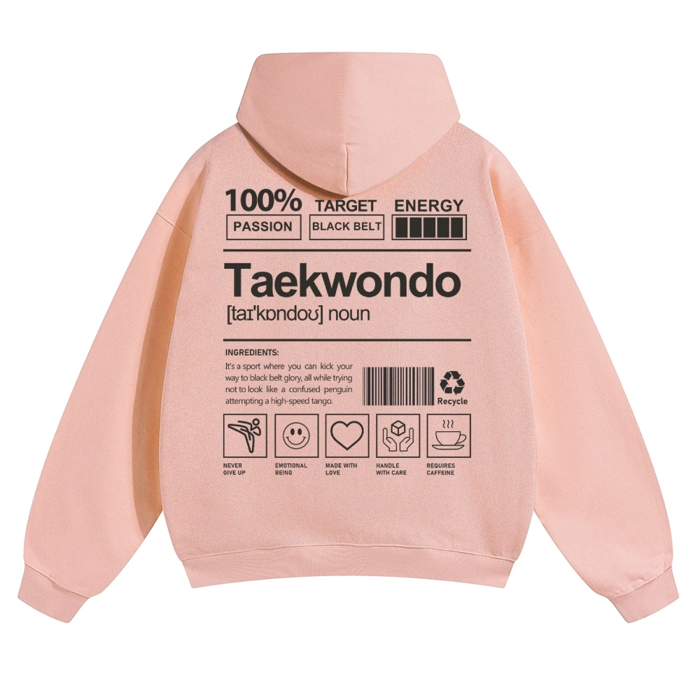 Taekwondo Unisex Casual Anime Print Hoodie-moweekender