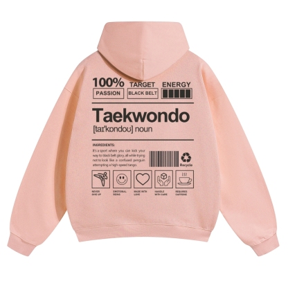 Taekwondo Unisex Casual Anime Print Hoodie-moweekender