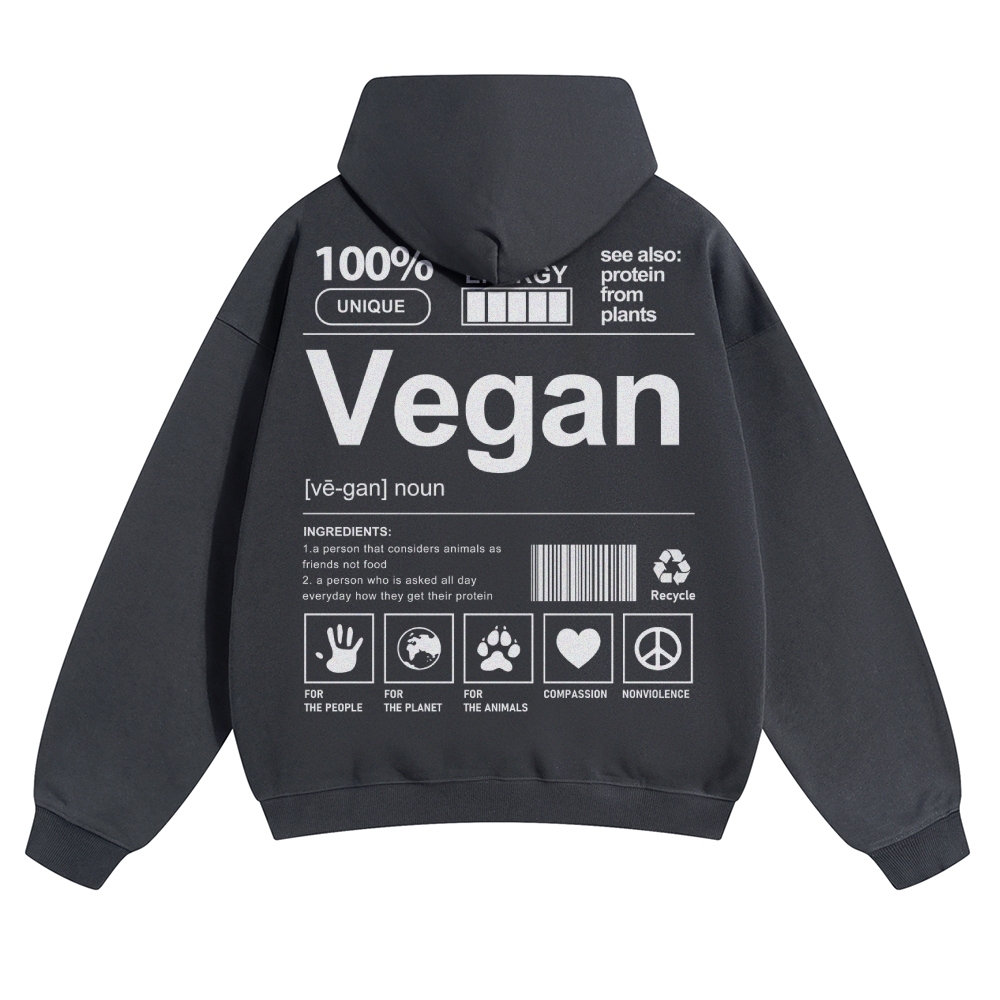 Vegan Unisex Casual Anime Print Hoodie-moweekender