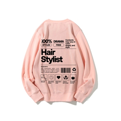 Hair Stylist Casual Crew Neck Sweatshirt-moweekender