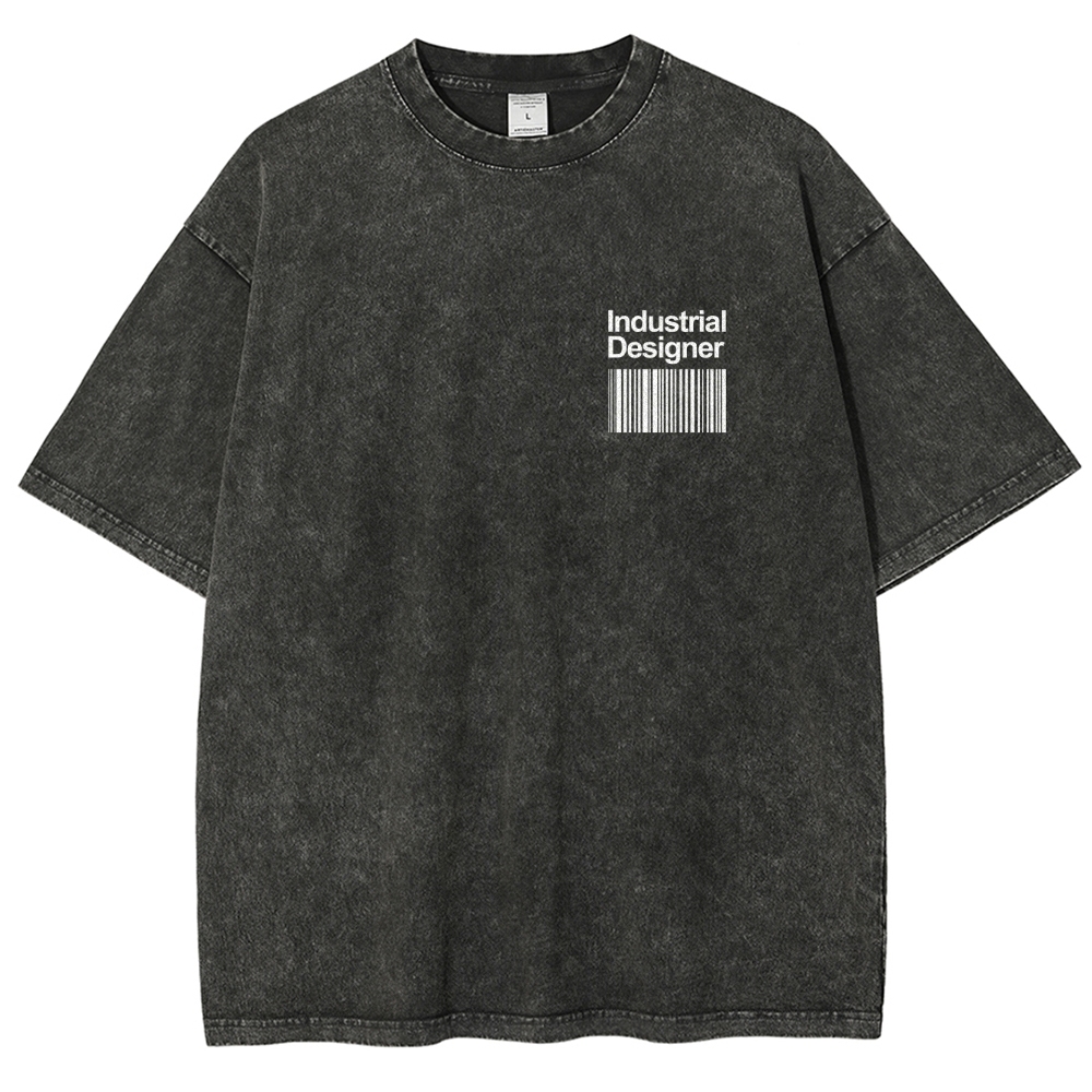 Industrial Designer Unisex Fit Washed T-Shirt-moweekender