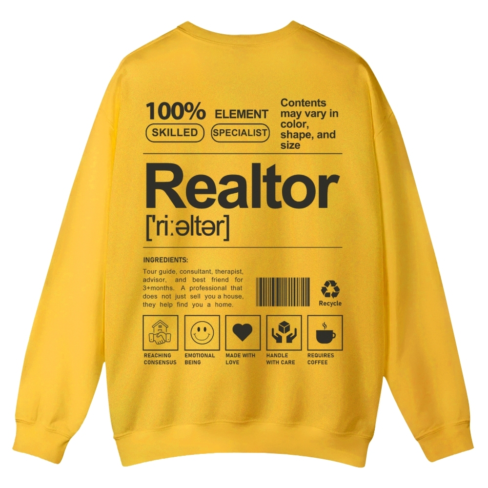 Realtor Casual Crewneck Sweatshirt-moweekender