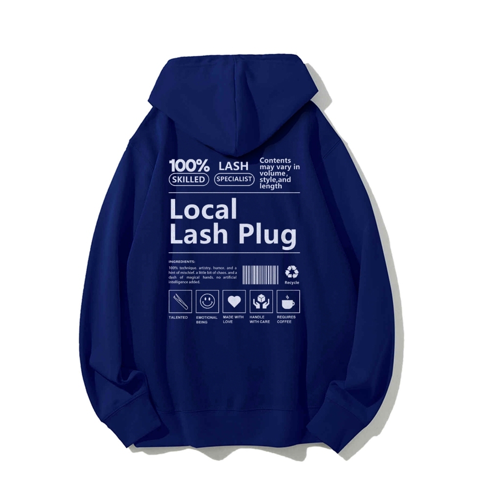 Local Last Plug Long Sleeved Hoodie-moweekender