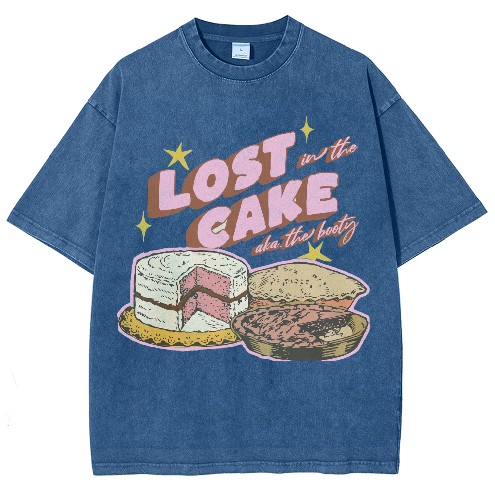 Lost in the Cake Vintage Snowflake Washed T-Shirt-moweekender