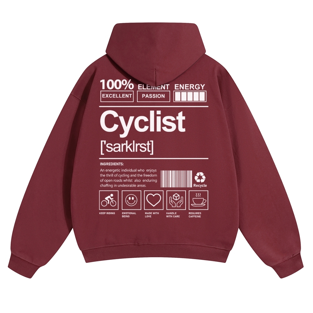 Cyclist Solid Color Hoodie