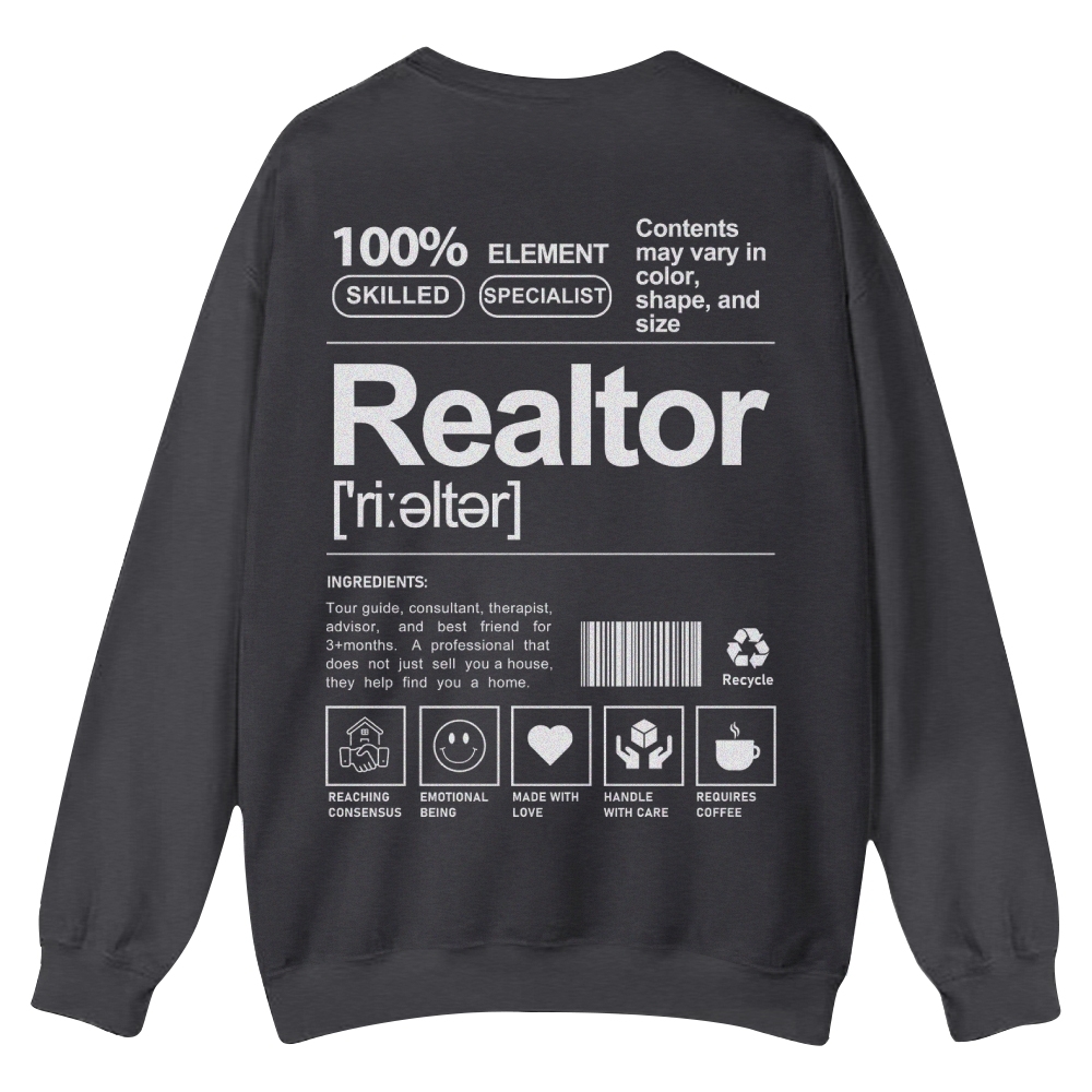 Realtor Casual Crewneck Sweatshirt-moweekender