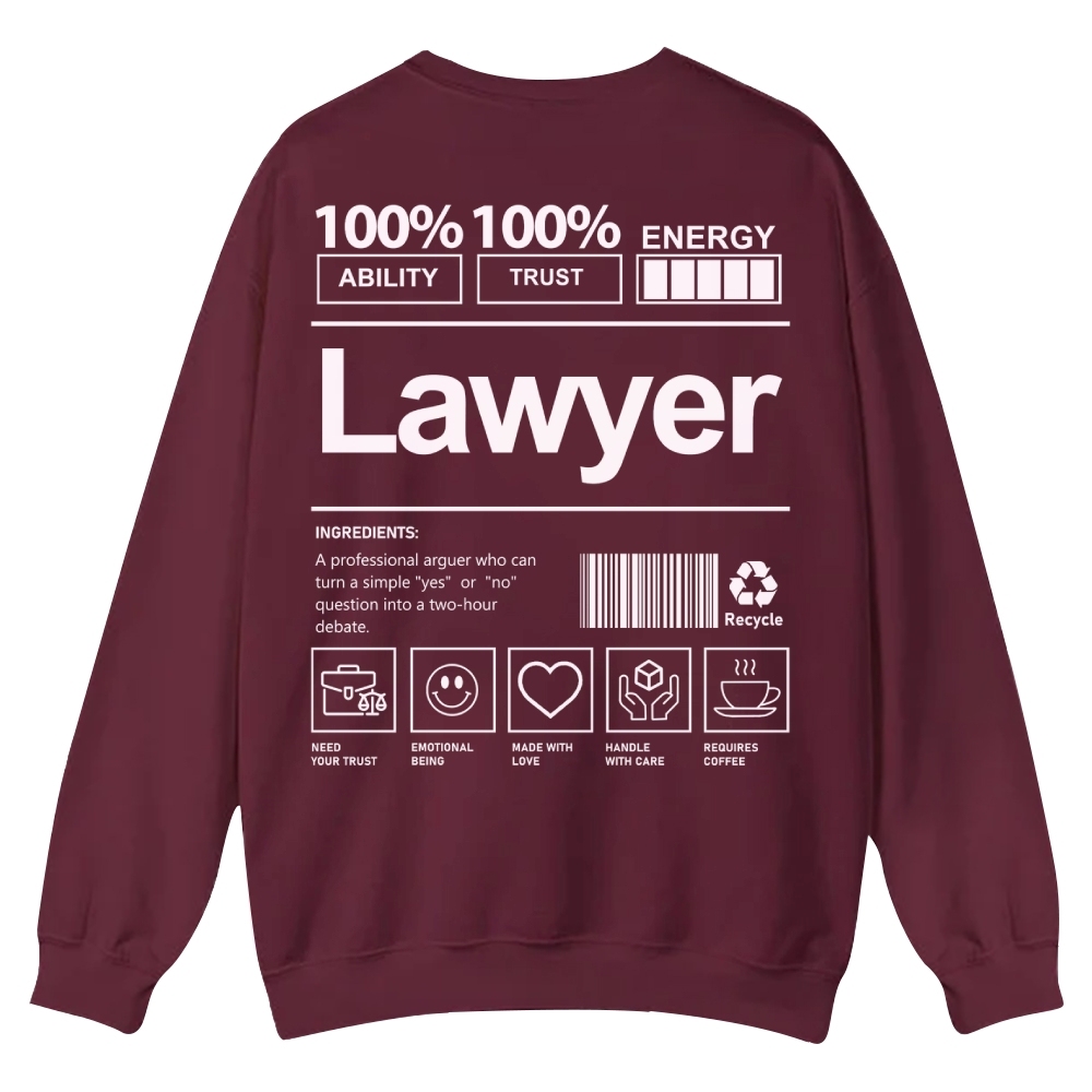 Lawyer Casual Crewneck Sweatshirt