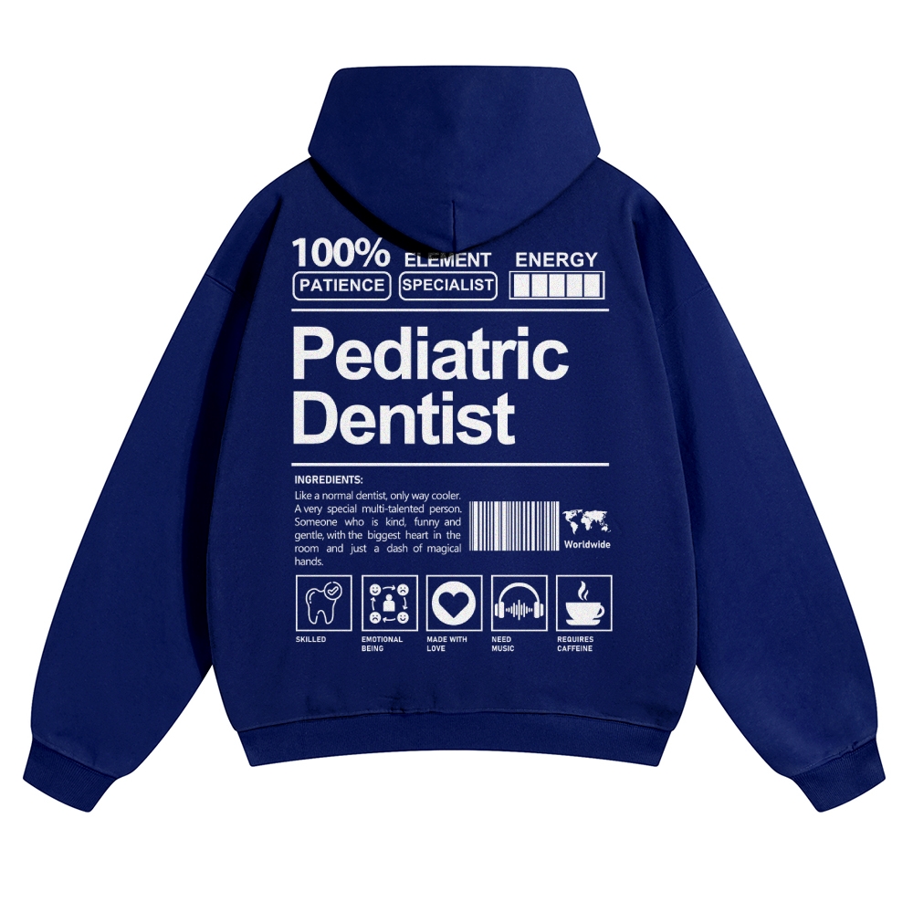 Pediatric Dentist Solid Color Hoodie-moweekender