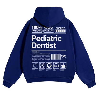 Pediatric Dentist Solid Color Hoodie-moweekender