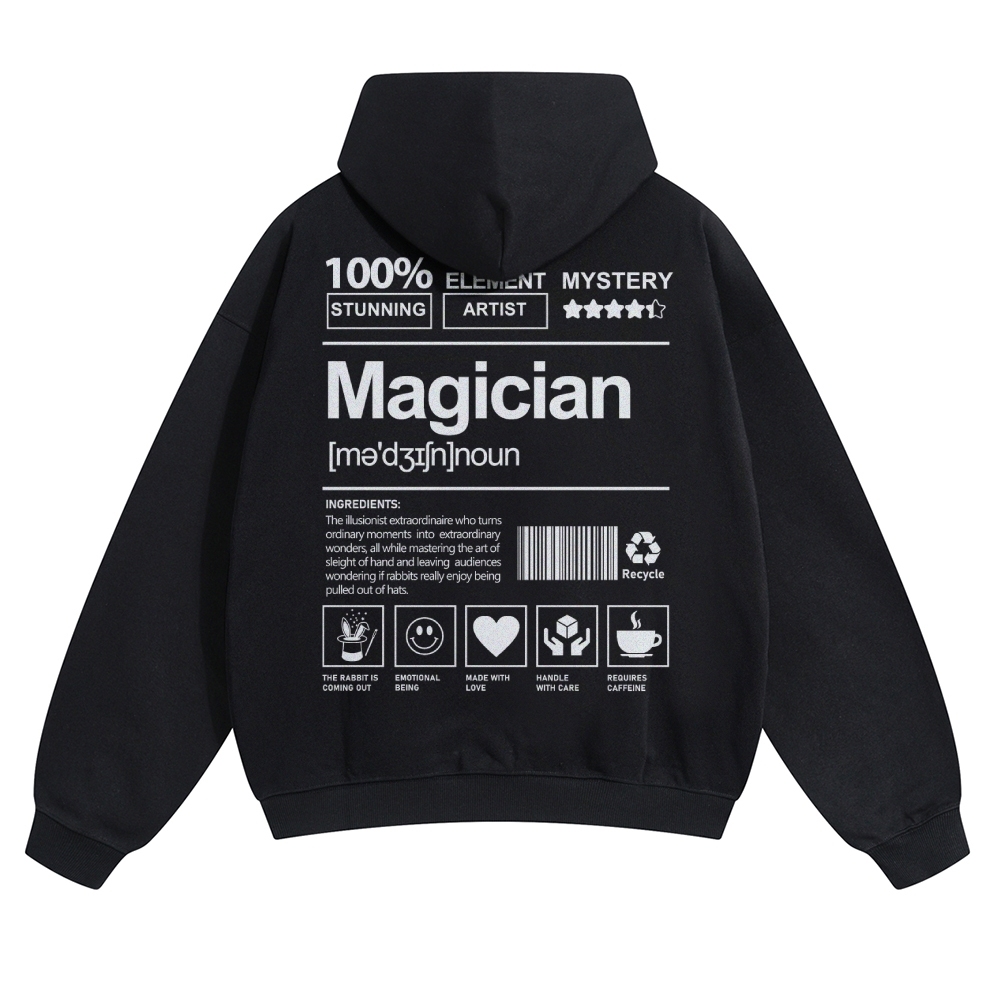 Magician Unisex Casual Anime Print Hoodie-moweekender