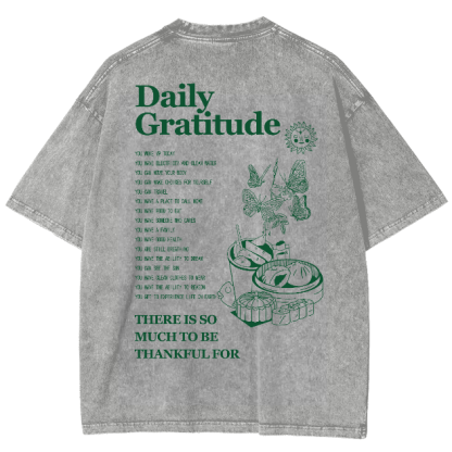 Grateful Aesthetic Summer Unisex Fit Washed T-Shirt-moweekender