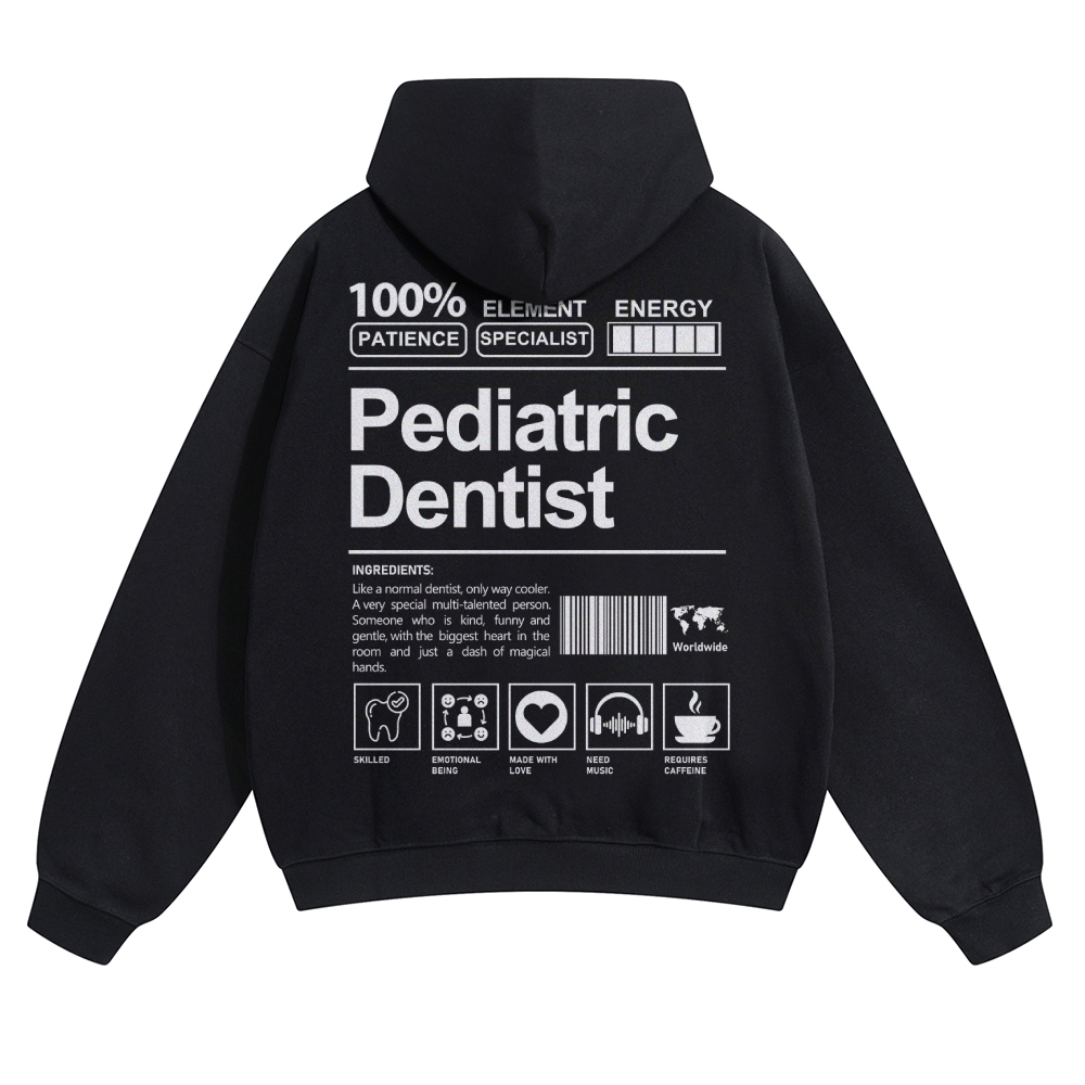 Pediatric Dentist Solid Color Hoodie-moweekender