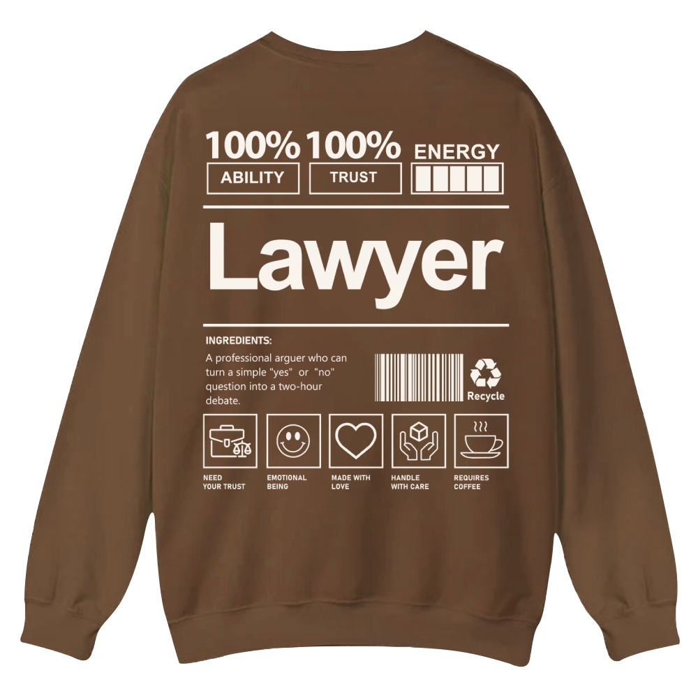 Lawyer Casual Crewneck Sweatshirt