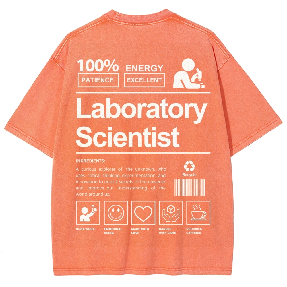 Laboratory Scientist Unisex Fit Washed T-Shirt-moweekender