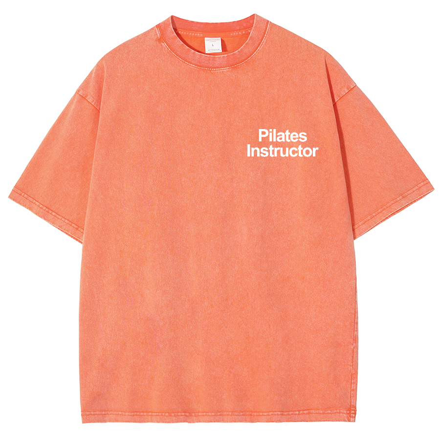Pilates Instructor Unisex Fit Washed T-Shirt