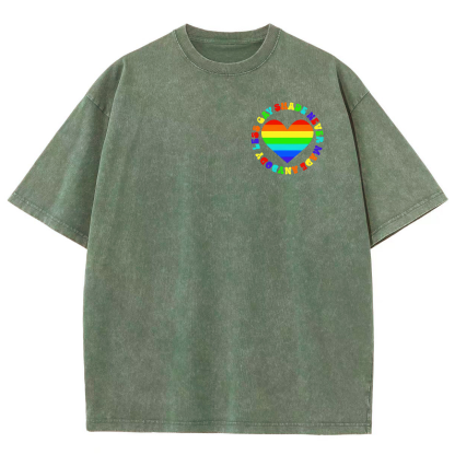 Shade Never Made Anyboday Less Gay Unisex Fit Washed Oversized T-Shirt-moweekender
