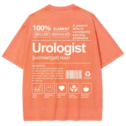 Urologist Unisex Fit Washed T-Shirt-moweekender