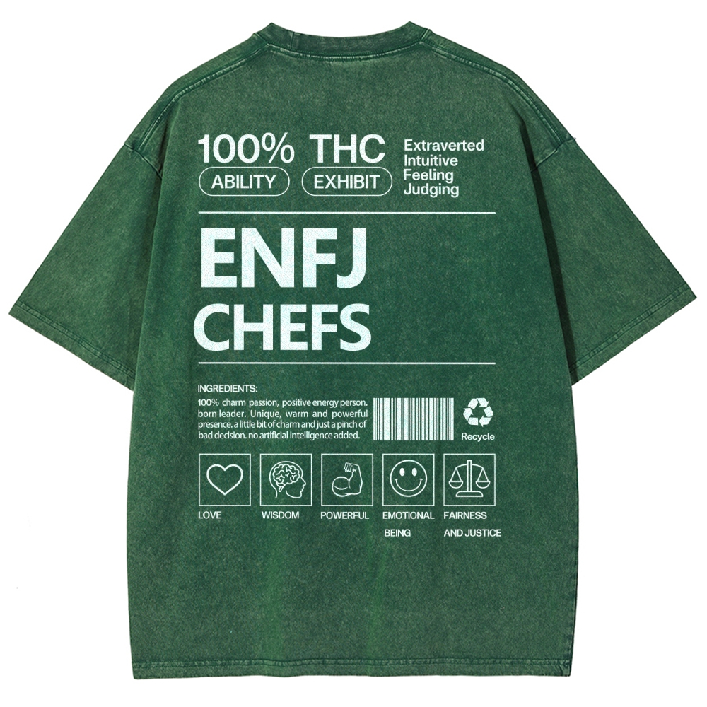 ENFJ  CHEFS WASHED T-SHIRT