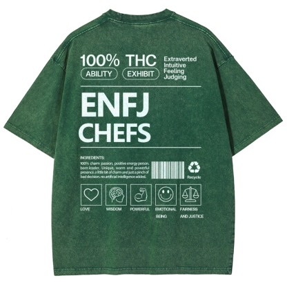 ENFJ  CHEFS WASHED T-SHIRT