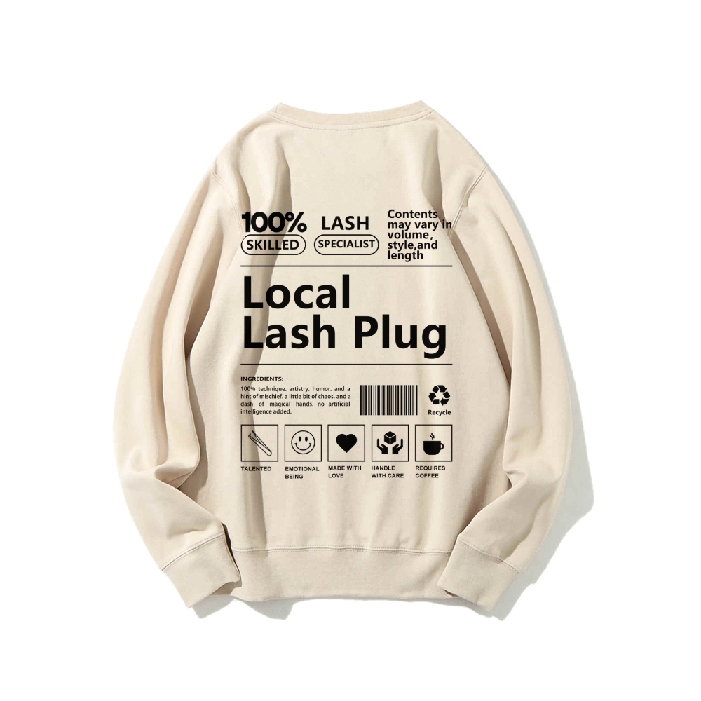 Local Last Plug Long Sleeved Round Neck Sweatshirt-moweekender