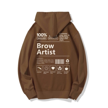 Brow Artist Casual Hoodie-moweekender