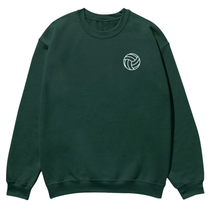 Volleyball Player Printed Crew Neck Sweatshirt-moweekender