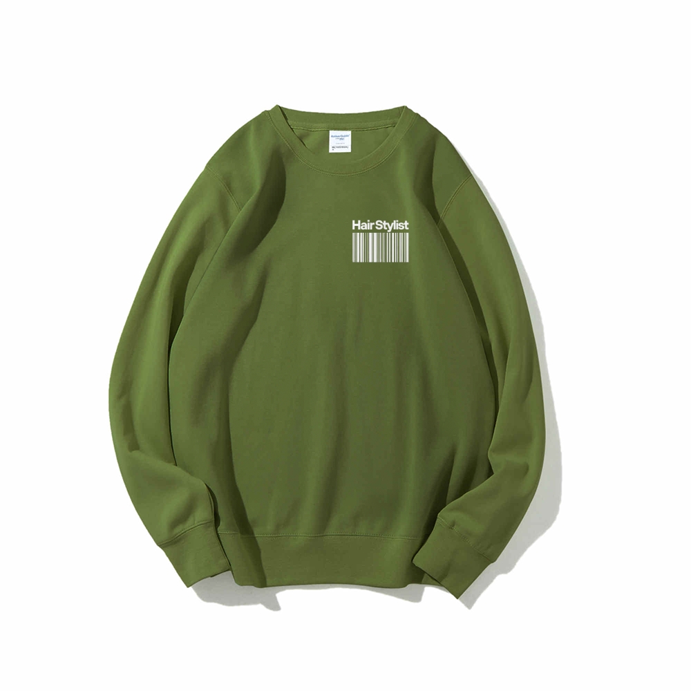 Hair Stylist Crew Neck Long Sleeve Sweatshirt-moweekender