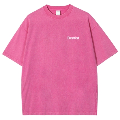 Dentist Unisex Fit Washed T-Shirt-moweekender