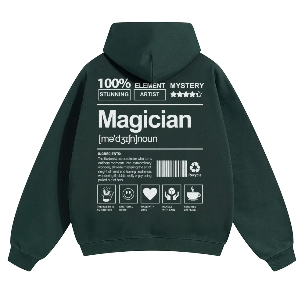 Magician Unisex Casual Anime Print Hoodie-moweekender