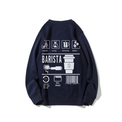 Barista Casual Crewneck Sweatshirt-moweekender