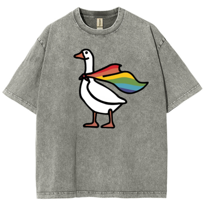 Goose Washed Oversized T-Shirt-moweekender