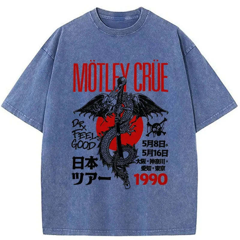 Motley Crue Washed Vintage T-Shirt-moweekender